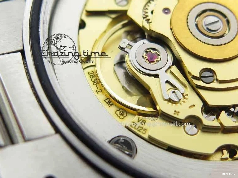 MiroTime 0423 Unisex Day Date 40mm SS BP Maker Best Edition Silver Dial Diamond Markers On SS Bracelet ETA 3690